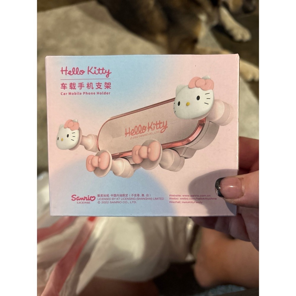 Sanrio Hello Kitty Car Mobile Phone Holder Pink Air Vent Mount ZJ02-KT NEW